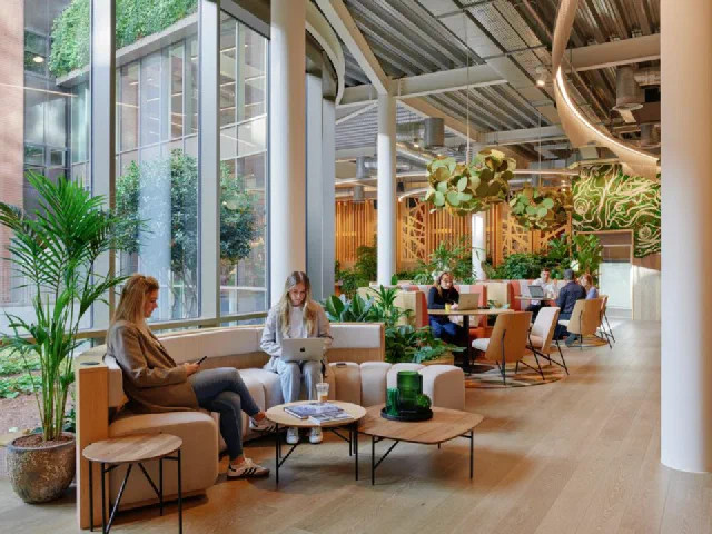 Shared workspace at West Village, Leeds